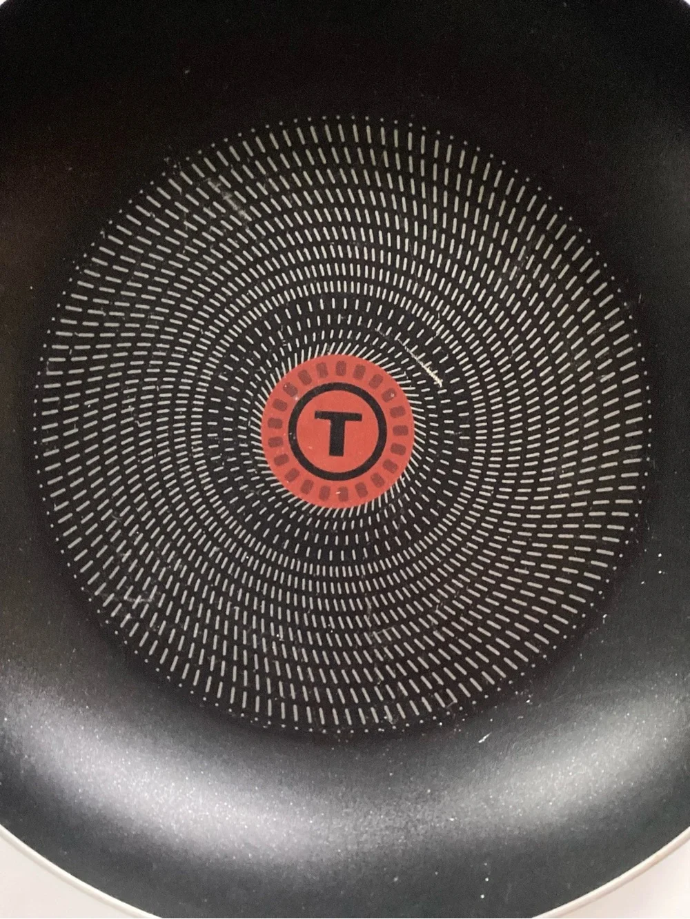 T-Fal Nonstick Black Frying Pan with Red Heat Indicator